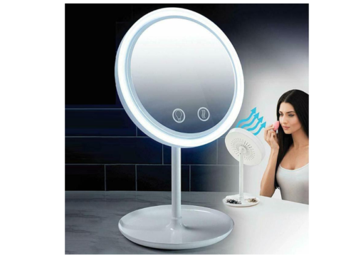 Illuminated Makeup Mirror with Fan Illuminated Makeup Mirror with Fan Beauty tools