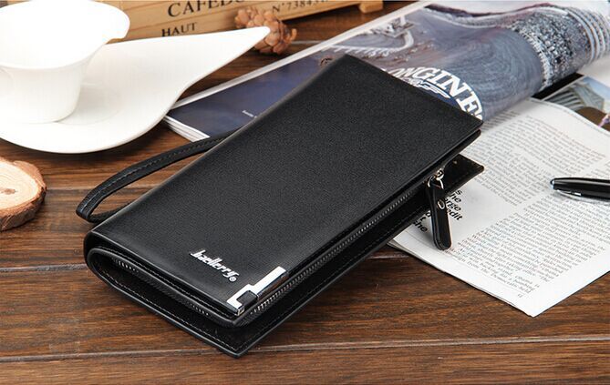 Baellerry Elegant Men Solid Wallet & Card Holders-Black Baellerry Elegant Men Solid Wallet & Card Holders-Black Accessories