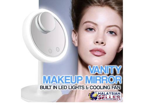 Illuminated Makeup Mirror with Fan Illuminated Makeup Mirror with Fan Beauty tools