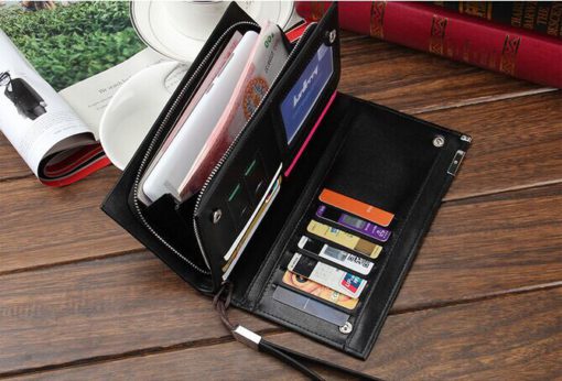 Baellerry Elegant Men Solid Wallet & Card Holders-Black Baellerry Elegant Men Solid Wallet & Card Holders-Black Accessories