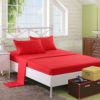 3 PCs snooze Fitted Bedsheet – Red 3 PCs snooze Fitted Bedsheet – Red Linens & Bedding