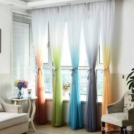 Brown Degrade curtain Brown Degrade curtain Linens & Bedding